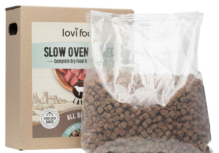 Lovi Food Slow Oven Baked Lamb – Mono-Protein Baked Dog Food, 4kg Bag