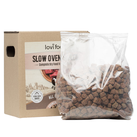 Lovi Food Slow Oven Baked Dog Food – Mono-Protein Horse Meat, 1.5 kg, Premium Recipe