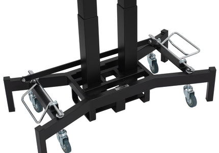 Blovi Comfort Lumix Electric Black Grooming Table – Illuminated Top, Dual Extension Arms, Adjustable Lift 119.5x61cm
