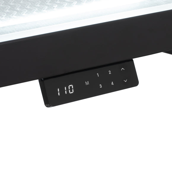 Blovi Comfort Lumix Electric Black Grooming Table – Illuminated Top, Dual Extension Arms, Adjustable Lift 119.5x61cm