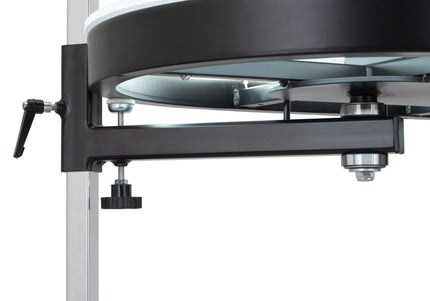 Blovi Comfort Lumix Electric Black Grooming Table – Illuminated Top, Dual Extension Arms, Adjustable Lift 119.5x61cm