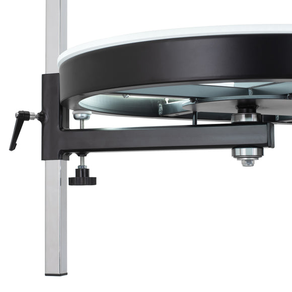 Blovi Comfort Lumix Electric Black Grooming Table – Illuminated Top, Dual Extension Arms, Adjustable Lift 119.5x61cm