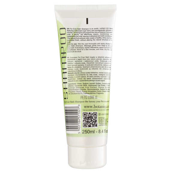 Botaniqa For Ever Bath Acai and Pomegranate Shampoo – Nourishing Formula, 250ml Bottle