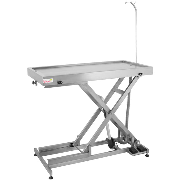 Blovi VT12 Very Low-Lowering Stainless Steel Veterinary Treatment Table