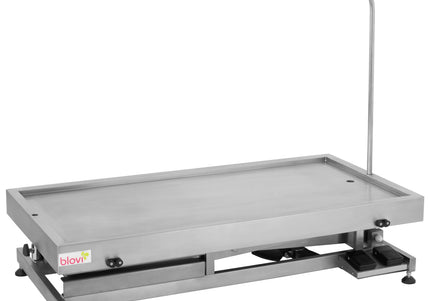 Blovi VT12 Very Low-Lowering Stainless Steel Veterinary Treatment Table