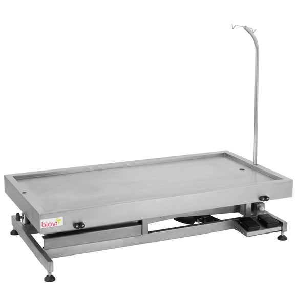 Blovi VT12 Very Low-Lowering Stainless Steel Veterinary Treatment Table