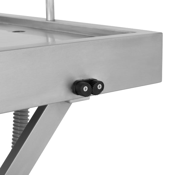Blovi VT12 Very Low-Lowering Stainless Steel Veterinary Treatment Table