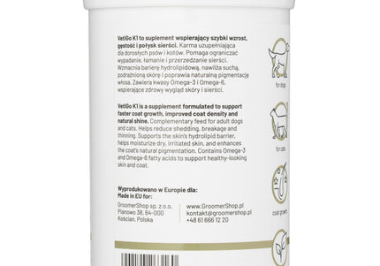 VetiGo K1 Omega 3 Dog and Cat Skin and Coat Supplement