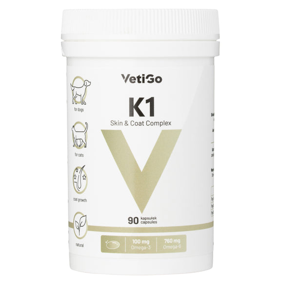VetiGo K1 Omega 3 Dog and Cat Skin and Coat Supplement