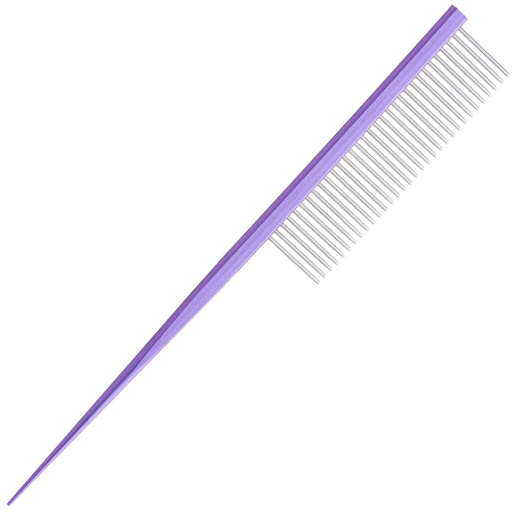 Blovi 18 cm Metal Rat Tail Comb with Medium Pin Spacing