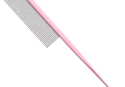 Blovi Rat Tail Comb with Dense Metal Pins, 18 cm