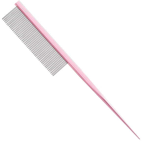 Blovi Rat Tail Comb with Dense Metal Pins, 18 cm