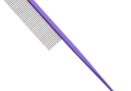 Blovi Rat Tail Comb with Dense Metal Pins, 18 cm