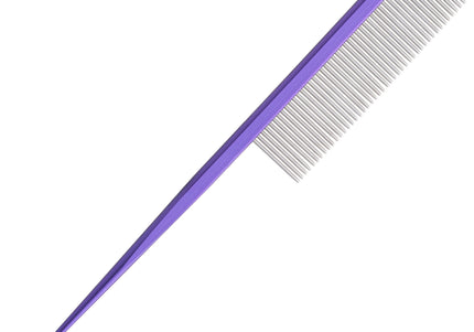 Blovi Rat Tail Comb with Dense Metal Pins, 18 cm