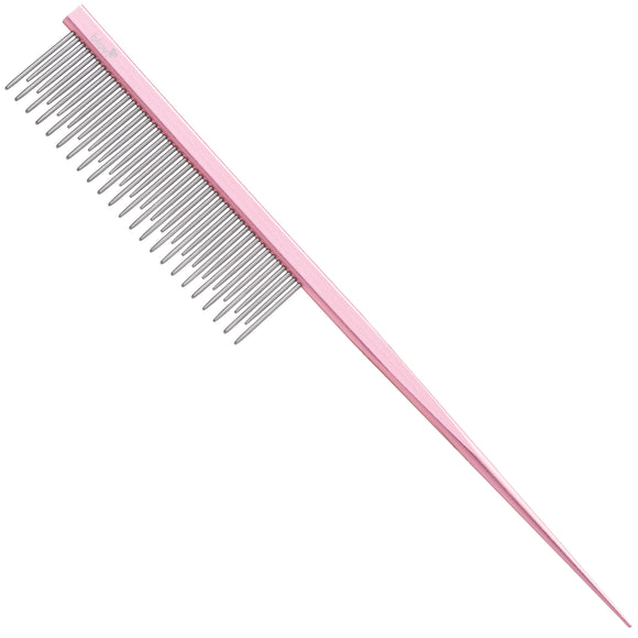 Blovi 18 cm Metal Rat Tail Comb with Mixed-Length Pins