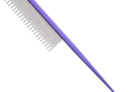 Blovi 18 cm Metal Rat Tail Comb with Mixed-Length Pins