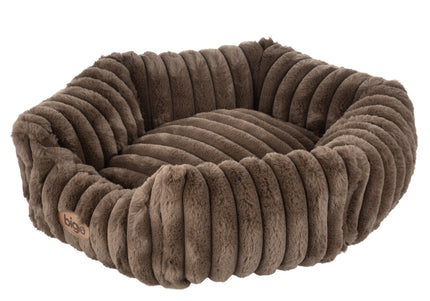 Biglo Cobe Hexagon Dark Brown Soft Dog and Cat Bed