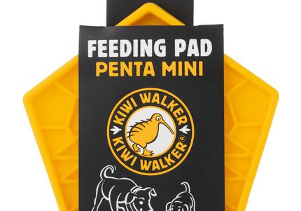 Kiwi Walker Penta Mini Slow Licking Bowl, Pentagonal Dog Lick Mat