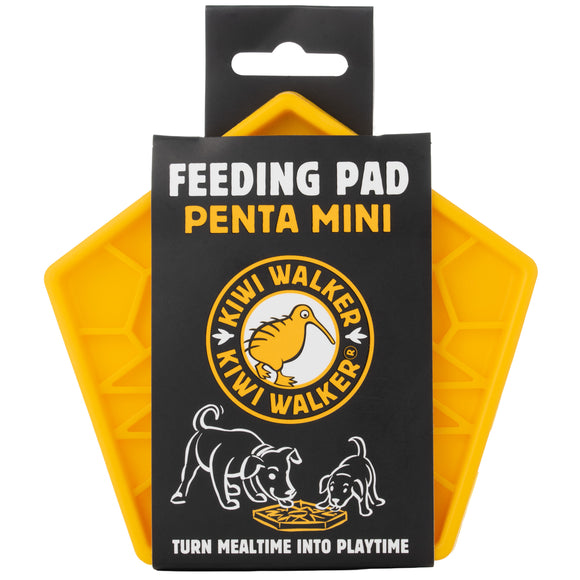 Kiwi Walker Penta Mini Slow Licking Bowl, Pentagonal Dog Lick Mat