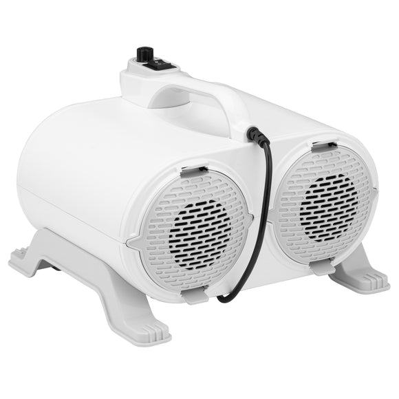 Shernbao Typhoon White 3000W Powerful Twin-Motor Table Dryer - 150 L