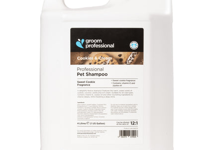 Groom Professional Cookies & Cream Dog Shampoo Concentrate All Coat Types