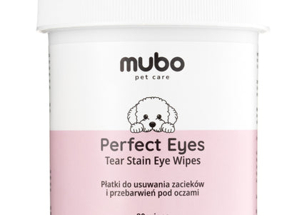 Mubo Perfect Tear Stain Eye Wipes Dog and Cat Care