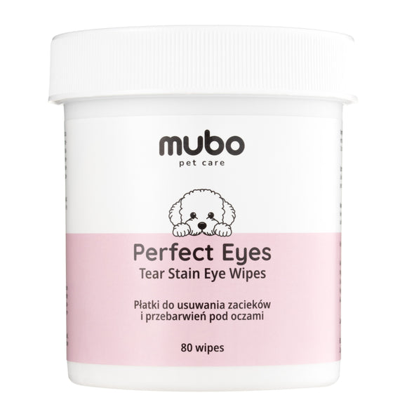Mubo Perfect Tear Stain Eye Wipes Dog and Cat Care