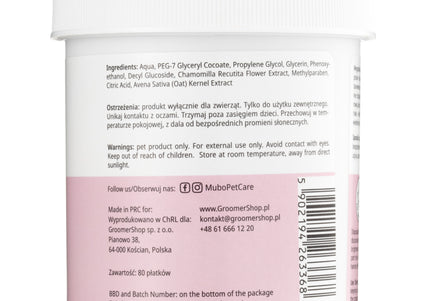 Mubo Perfect Tear Stain Eye Wipes Dog and Cat Care