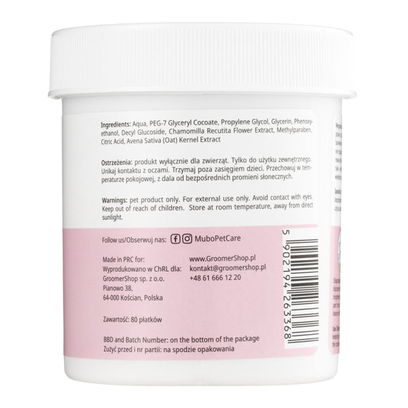 Mubo Perfect Tear Stain Eye Wipes Dog and Cat Care