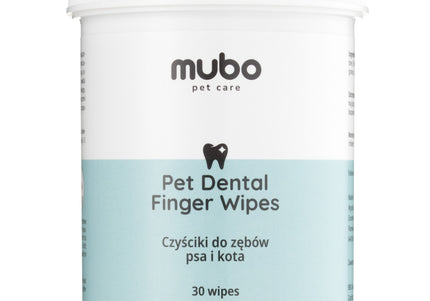 Mubo Disposable Pet Dental Finger Wipes, Dog and Cat Tooth Cleaners