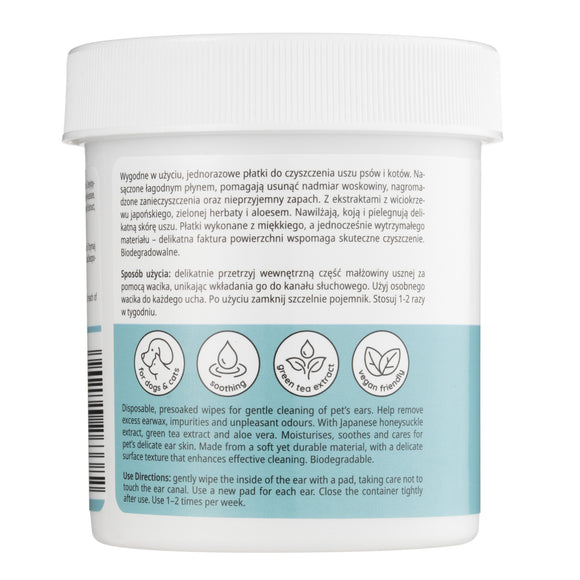 Mubo Disposable Pet Ear Cleaning Wipes, 80 Count