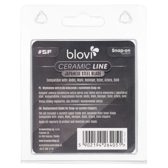 Blovi Ceramic Line 5F Professional Snap-On Blade with Japanese Steel