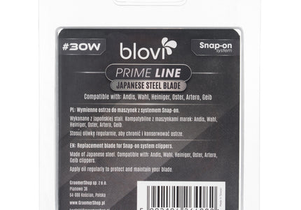Blovi Prime Line No. 30W Wide Snap-On Blade, Japanese Steel, 0.5 mm