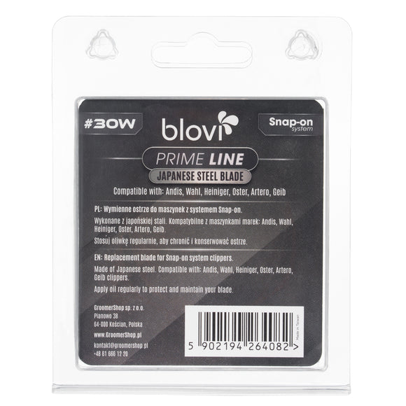 Blovi Prime Line No. 30W Wide Snap-On Blade, Japanese Steel, 0.5 mm