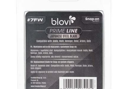 Blovi Prime Line 7FW Wide Snap-On Blade in Japanese Steel