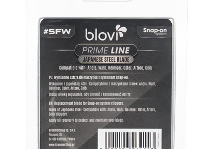 Blovi Prime Line 5FW Professional Wide Snap-On Blade Japanese Steel