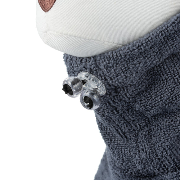 Biglo Ultra-Absorbent Grey Microfibre Pet Bathrobe