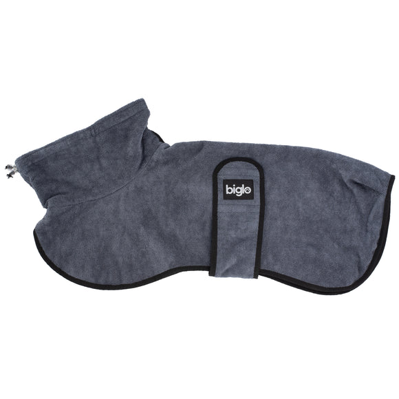 Biglo Ultra-Absorbent Grey Microfibre Pet Bathrobe