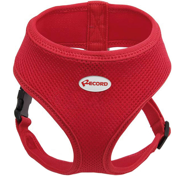 Record Fast Dog Harness Red – Comfortable Lightweight Airy Mesh Design, XL Size