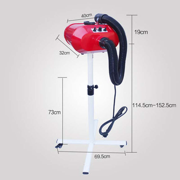 GroomStar Cyklon Stand Dryer – Dual Motor, 2800W, High Airflow 140 L/s, Salon Performance