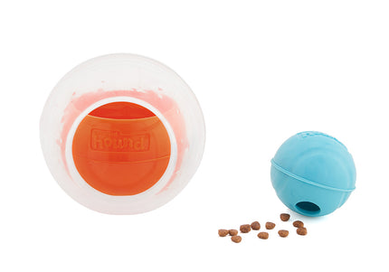 Nina Ottosson Dog Rumble Puzzle – Interactive Treat Ball, Level 1, Orange, Engaging Play