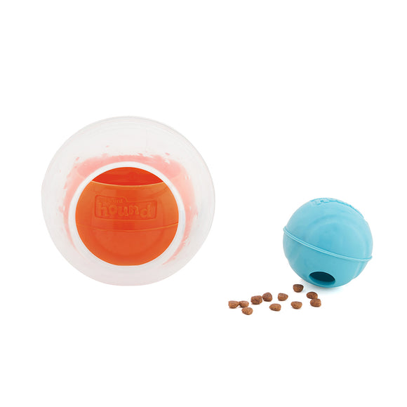 Nina Ottosson Dog Rumble Puzzle – Interactive Treat Ball, Level 1, Orange, Engaging Play