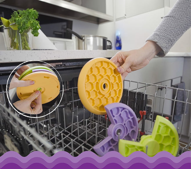 Nina Ottosson Lickin' Layers Kitty Level 2 – Interactive Cat Toy with Rotating Treat Layers