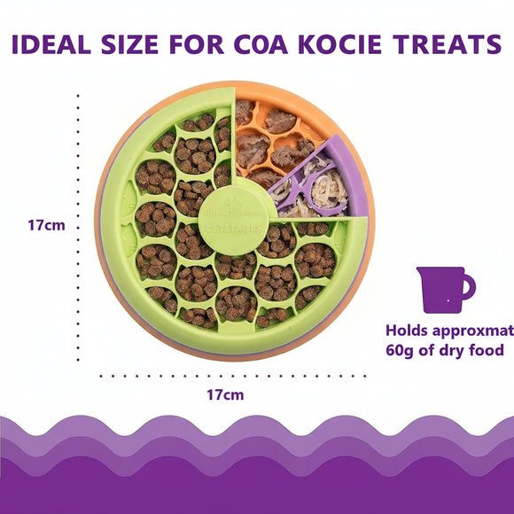 Nina Ottosson Lickin' Layers Kitty Level 2 – Interactive Cat Toy with Rotating Treat Layers