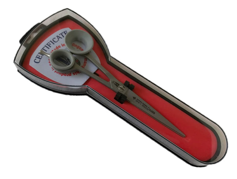 Witte Rose Line 7" Straight Grooming Scissors – Micro-Bevel Edge, Precision Cutting