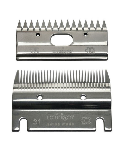Heiniger 31/15 Horse Clipper Blade Set – Precision Stainless Steel, 2–4mm Cutting Height