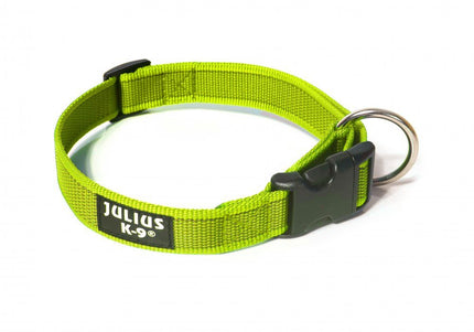 Julius K9 Color & Grey Collar 2cm – Durable Adjustable Dog Collar, Black Nylon