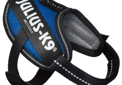 Julius K9 IDC Powair Harness Blue – Lightweight Breathable Mesh Dog Harness, XXL Size