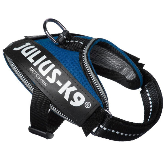 Julius K9 IDC Powair Harness Blue – Lightweight Breathable Mesh Dog Harness, XXL Size