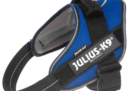 Julius K9 IDC Powair Harness Blue – Lightweight Breathable Mesh Dog Harness, XXL Size